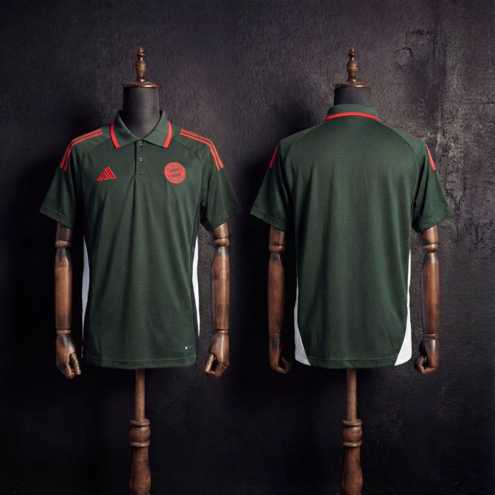 2025/26 Bayern Munich Training Deep Green Polo Fan version