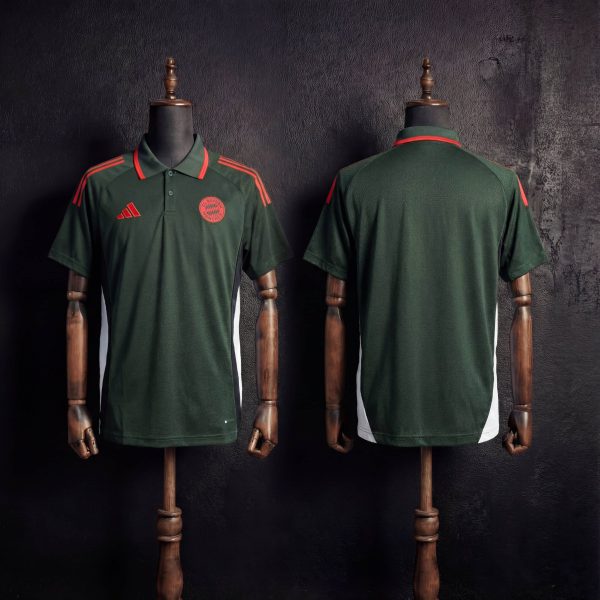 2025/26 Bayern Munich Training Deep Green Polo Fan version