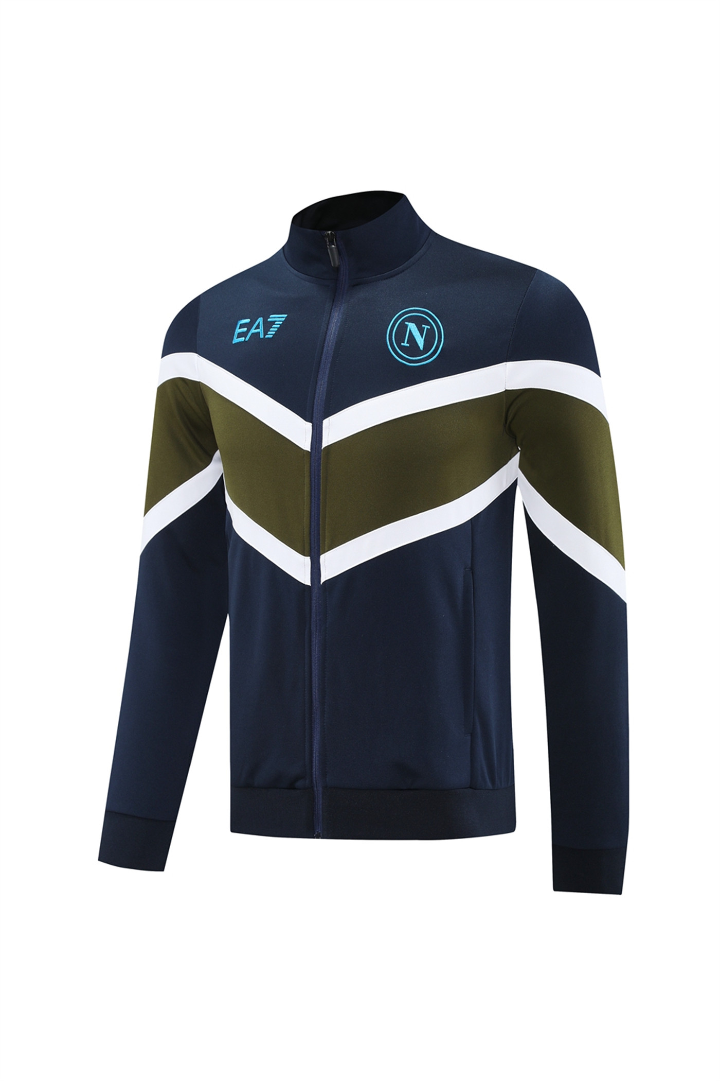 2024 Napoli Color block Jacket Training Suit Set Football Team Shirt Sports Fashion