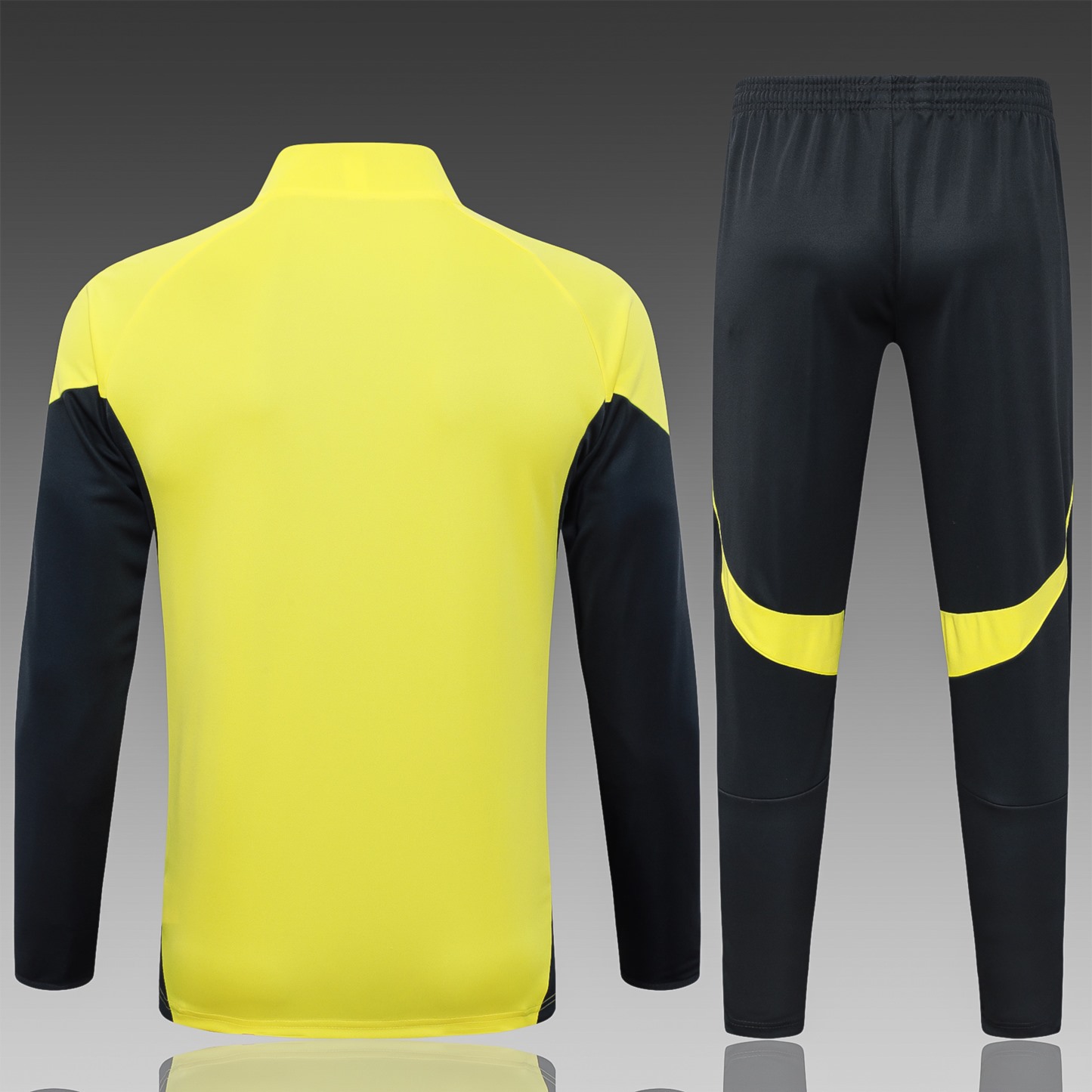 2025/26 Real Madrid yellow Jacket Training Suit Set Football Team Shirt Sports Fashion