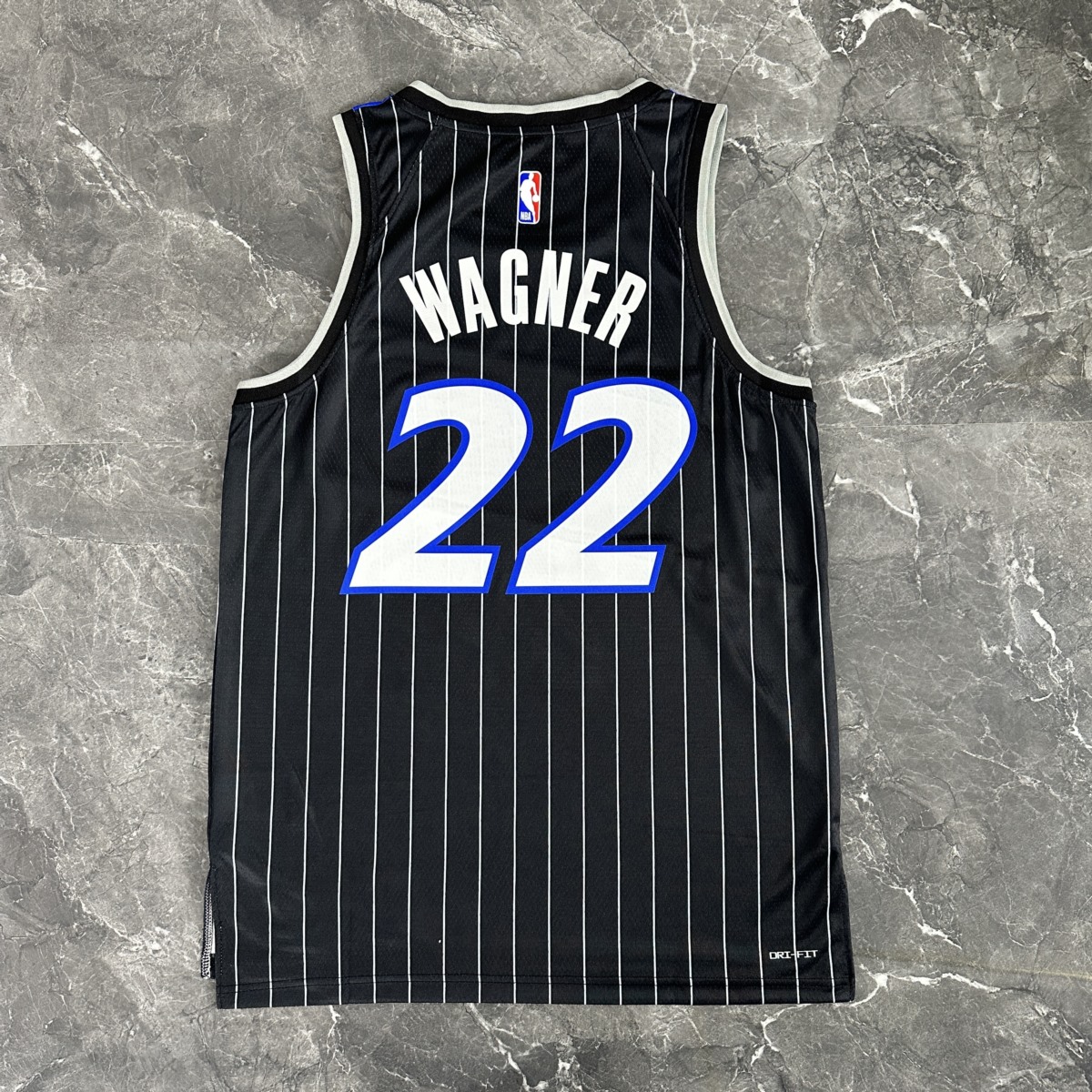 NBA Orlando Magic 2025/26 Round Neck Jordan Edition Black Jersey WAGNER#22