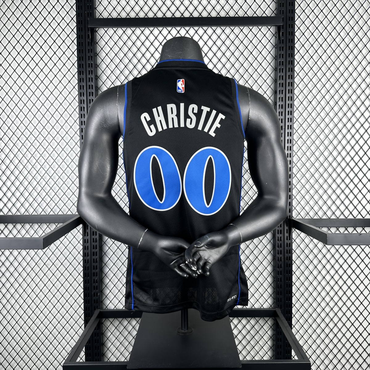 NBA Dallas Mavericks 2024 V-Neck Black Jersey CHRISTIE#00 S-XXL