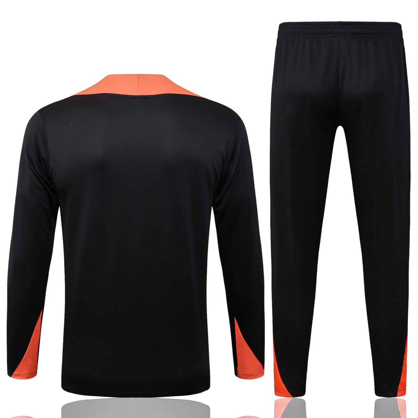 202526 Brazil Bllack Long-sleeved half-pull training kit Football team kit