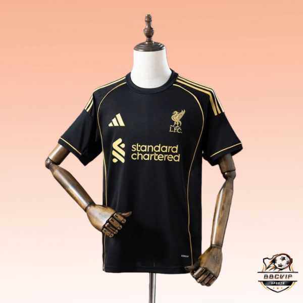 2025/26 Liverpool  Black Gold Edition Jersey Fan Version