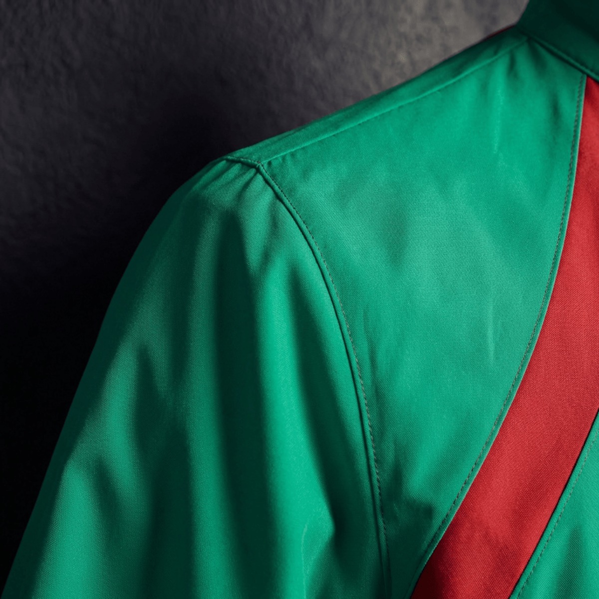 2026 Morocce Red and Green Reversible Windbreaker Sport Unifom