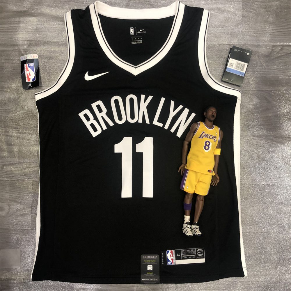 NBA Brooklyn Nets V neck Black Jersey Irving#11S-XXL