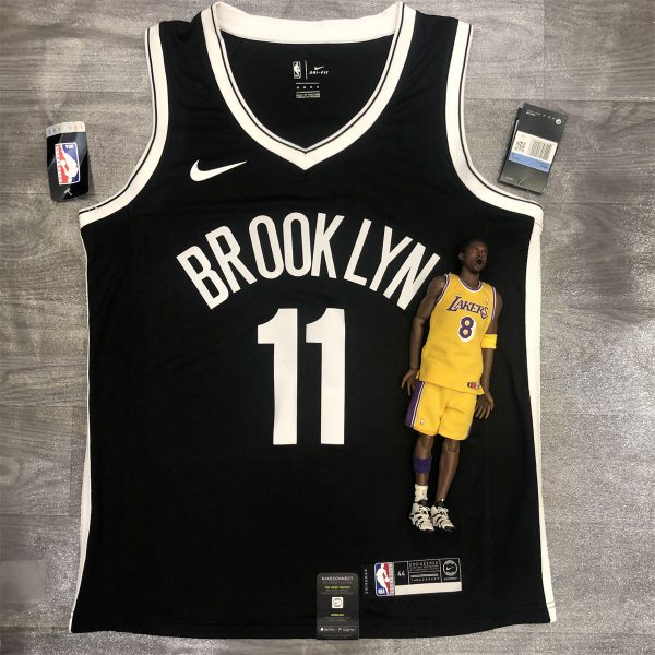 NBA Brooklyn Nets V neck Black Jersey Irving#11S-XXL