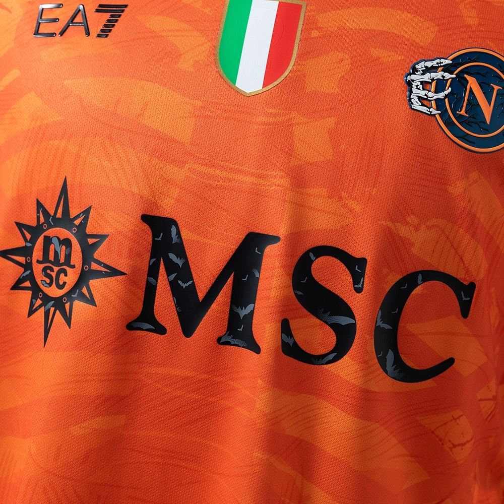 2025/26 Napoli Halloween Edition Orange Jersey Fan Version