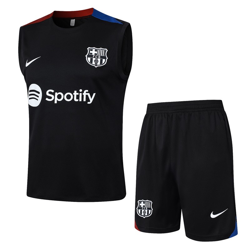24/25 Barcelona Black Training Set Shirt and Shorts