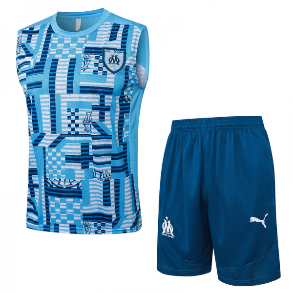 24/25 Marseilles Light blue Training Set Shirt and Shorts