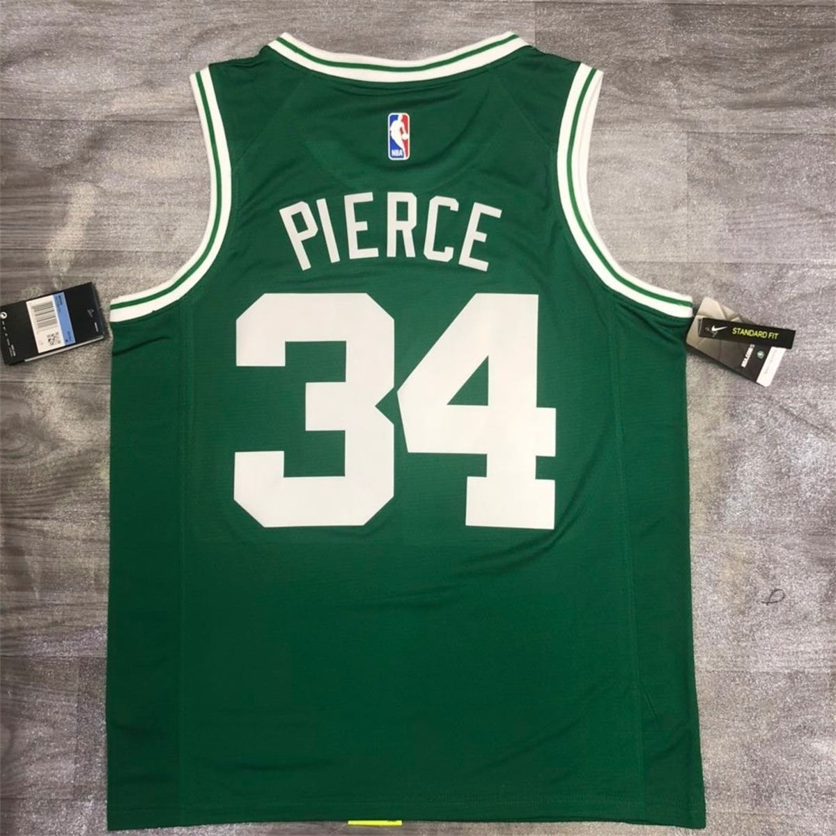 NBA Boston Celtics round neck Retro Green Jersey Pierce#34 S-XXL