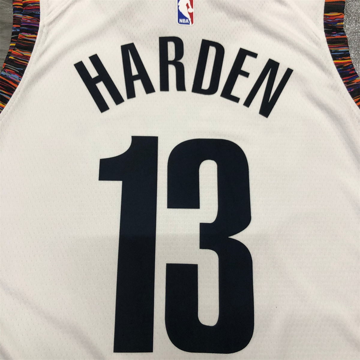 NBA Brooklyn Nets V-Neck White Jersey HARDEN#13 S-XXL