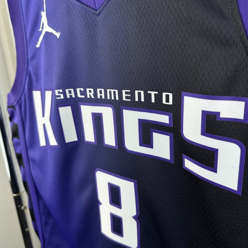 NBA Scaramento Kings 2024 V-Neck JORDAN Edition Purple jersey LAVINE#8 S-XXL