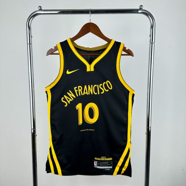 NBA Golden State Warriors 2024 V-Neck City Edition Black Jersey BUTLER Ⅲ #10 S-XXL