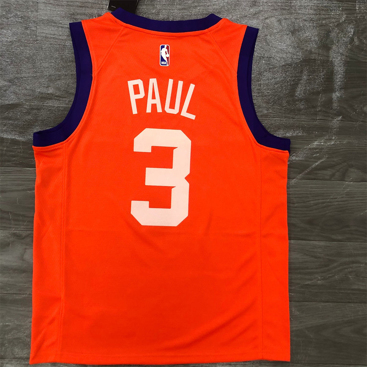 NBA Phoenix Suns V-Neck Orange jersey PUAL#3 S-XXL