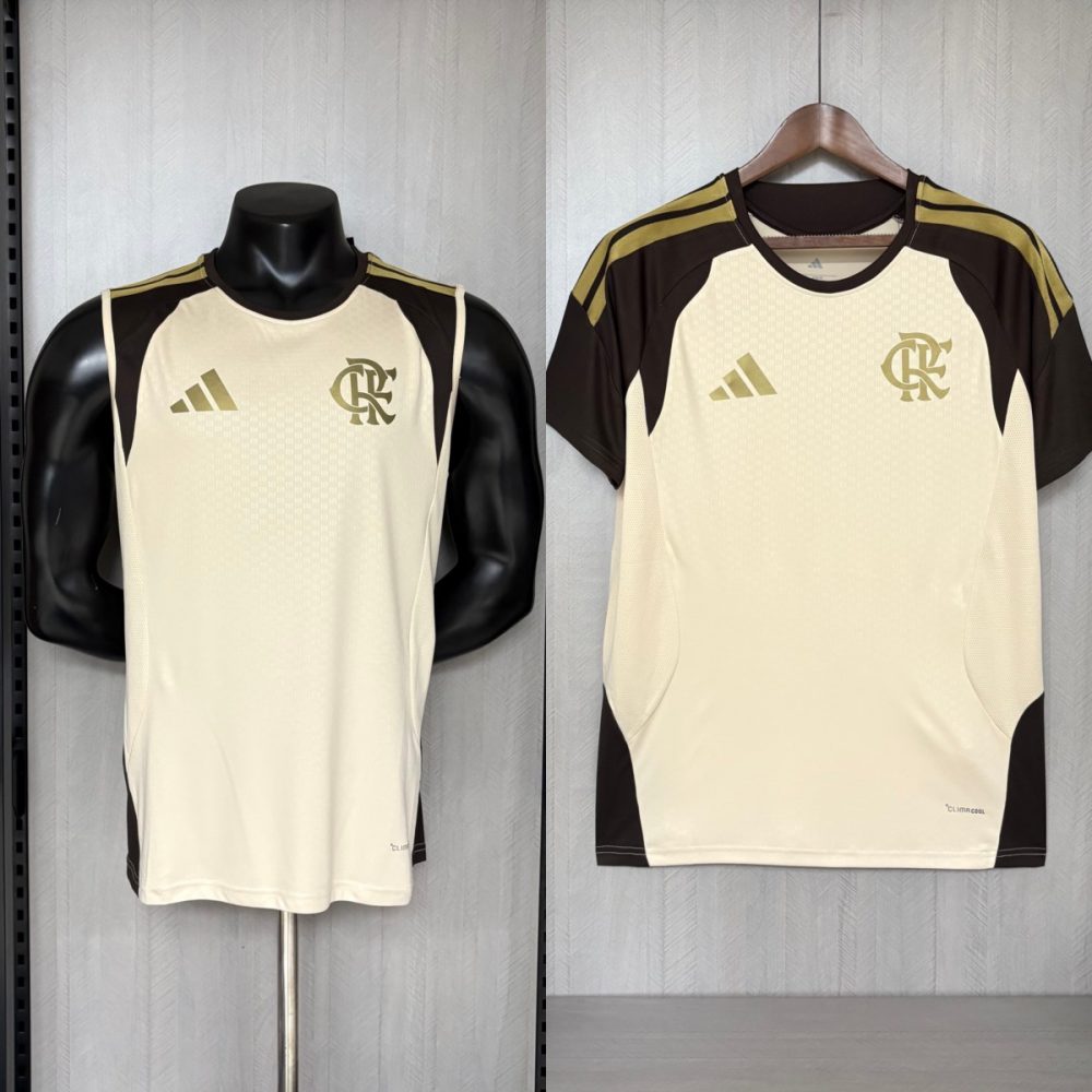 2026/27 Flamengo Training Beige Jersey Fan version