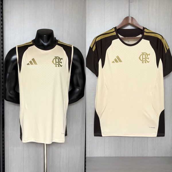 2026/27 Flamengo Training Beige Jersey Fan version
