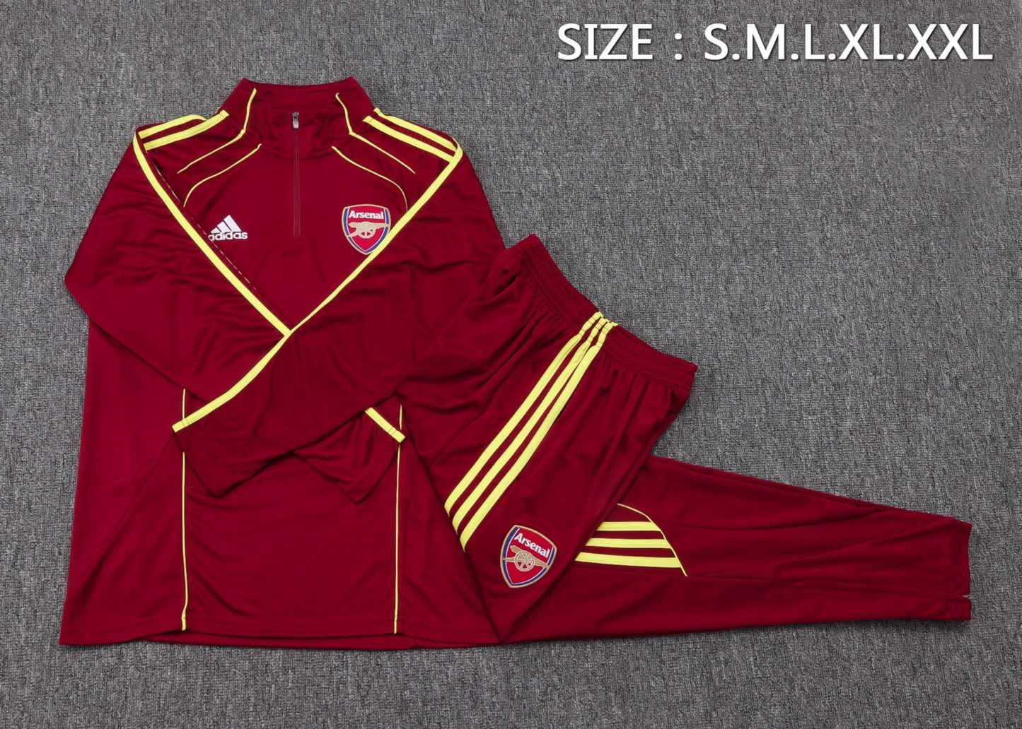 202526 Arsenal red Long-sleeved half-pull training kit Football team kit