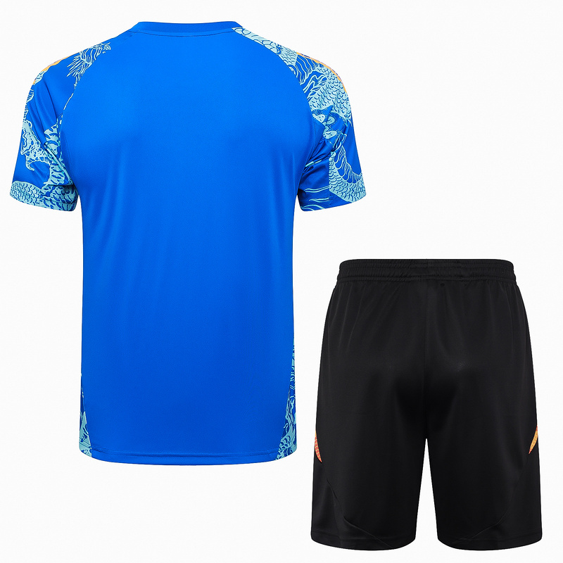 24/25 Real Madrid Blue Training Set Shirt and Shorts
