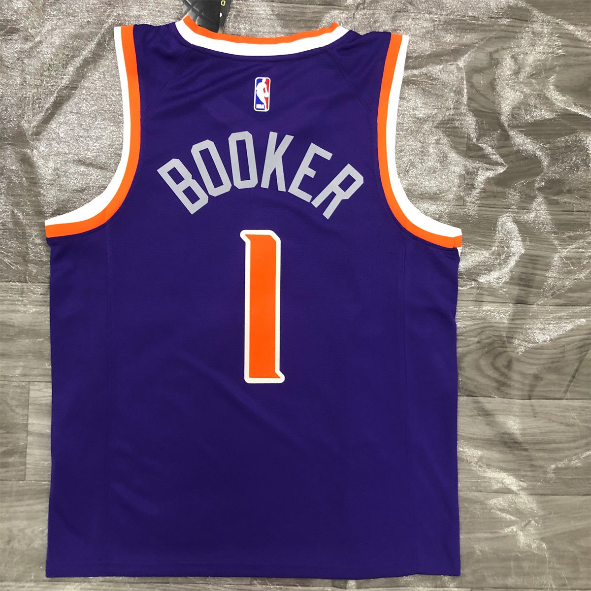 NBA Phoenix Suns V-Neck Purple jersey BOOKER#1 S-XXL