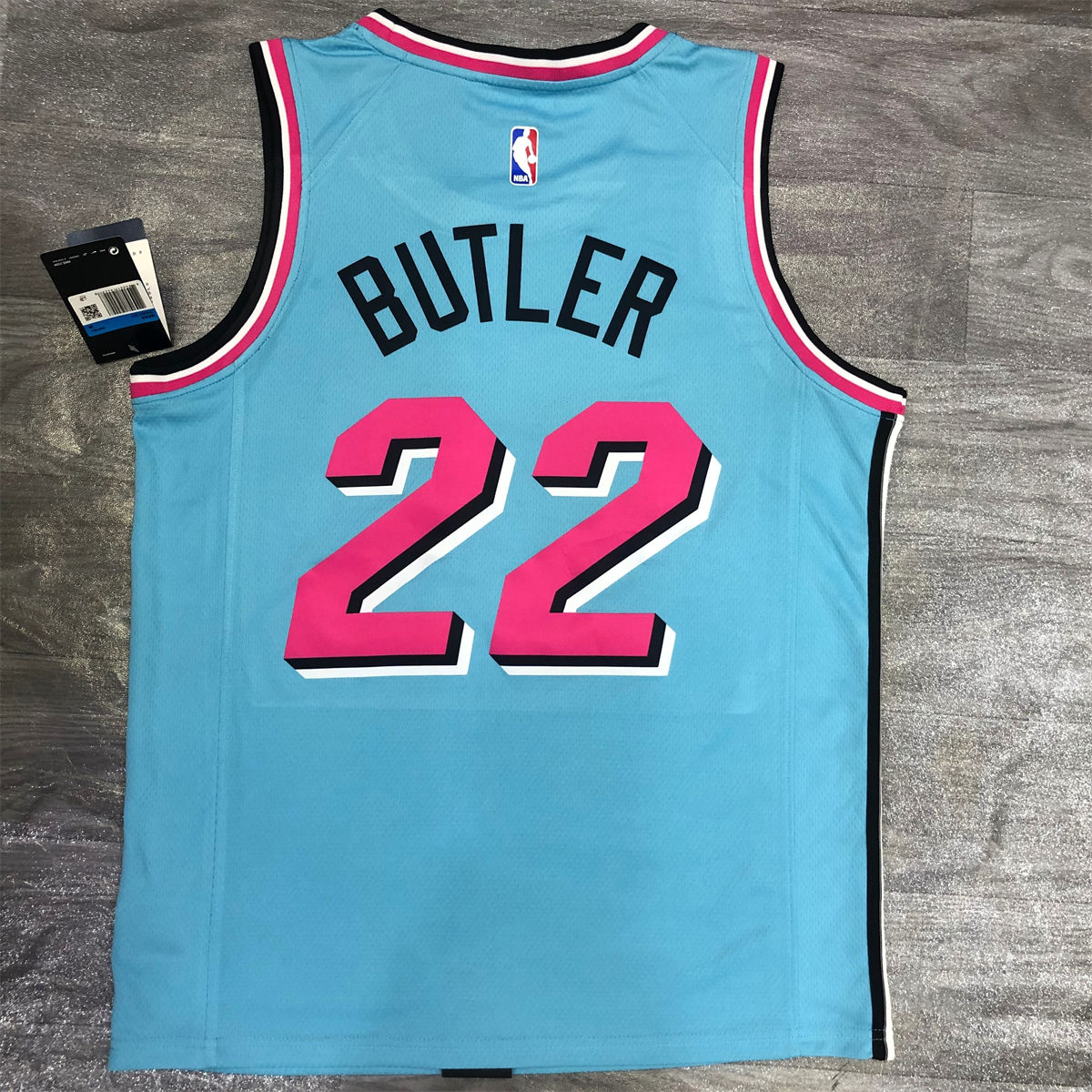 NBA Miami Hearts round neck Light Blue Jersey BUTLER#22 S-XXL