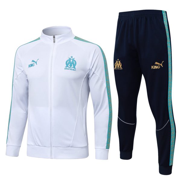 2026 Marseilles White Jacket Training Suit Set