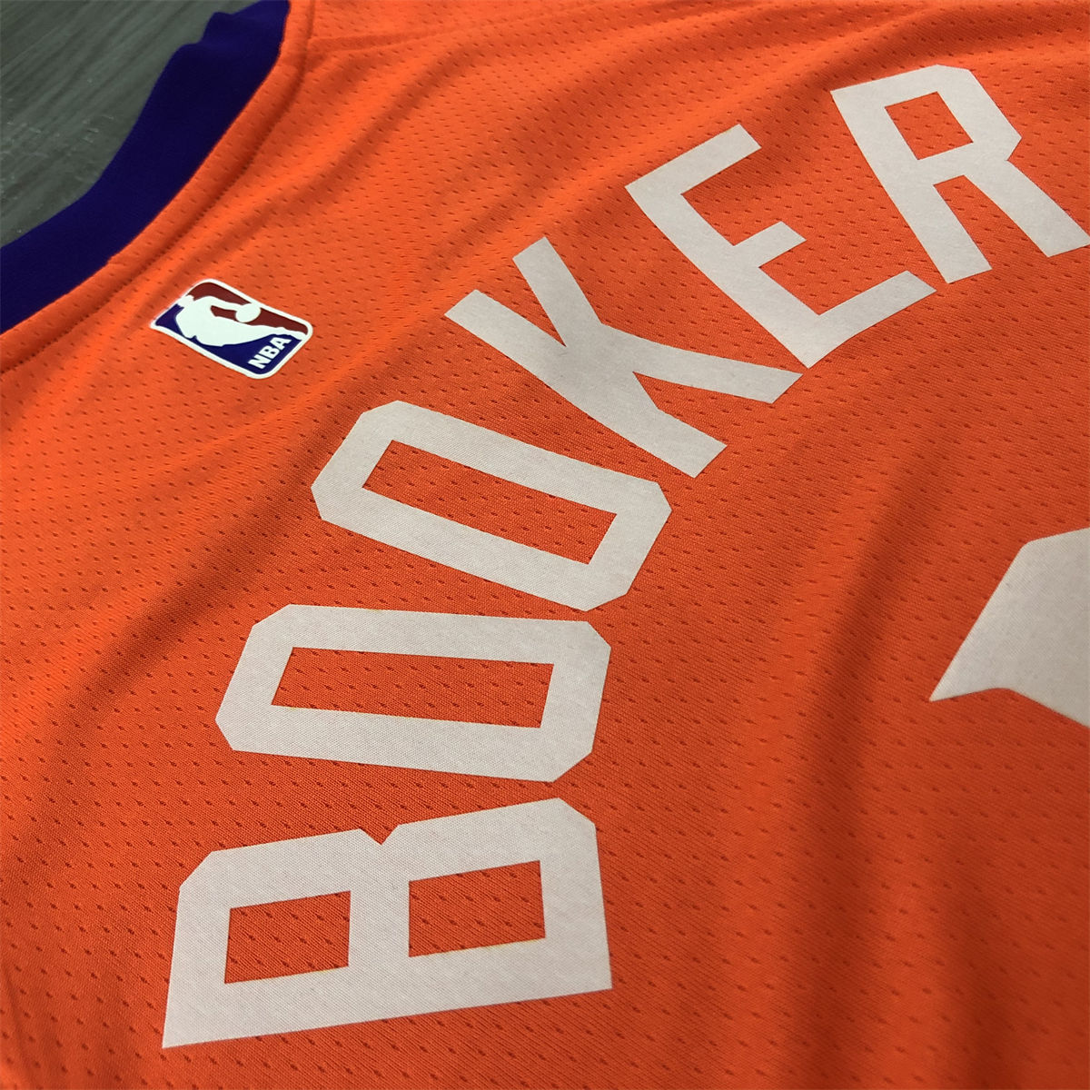 NBA Phoenix Suns V-Neck Orange jersey BOOKER#1 S-XXL
