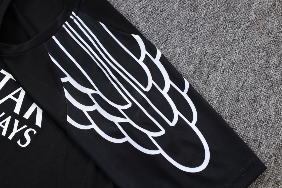 2026 PSG Black Training Set Shirt and Shorts