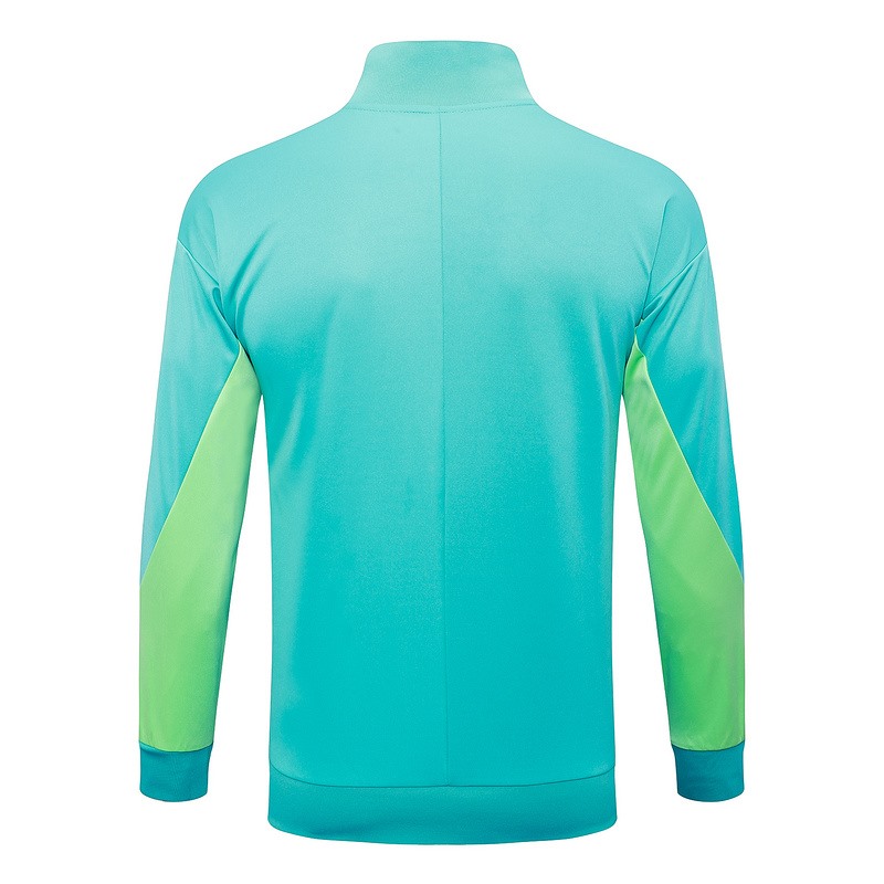 2024 Brazil Blue-Green Jacket Training Suit Set Football Team Shirt Sports Fashion