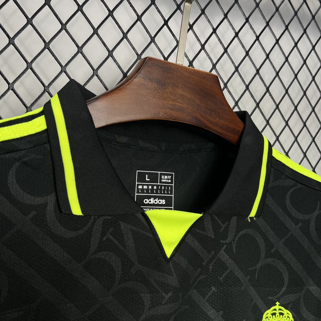24/25 Real Madrid X BLACK AND NEON UNIQUE Jersey Fan Version