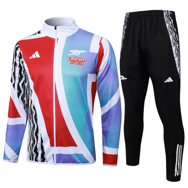 2024/25 Arsenal Red White Green Jacket Training Suit Set Football Team Shirt Sports Fashion