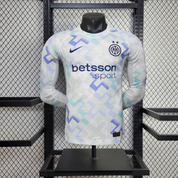 2025/26 Inter Milan Away Long Sleeve Jersey Player Version