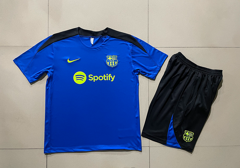 24/25 Barcelona Blue Training Set Shirt and Shorts