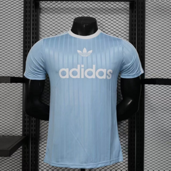 2025/26 Adidas Trefoil casual Light Blue jersey Player Version