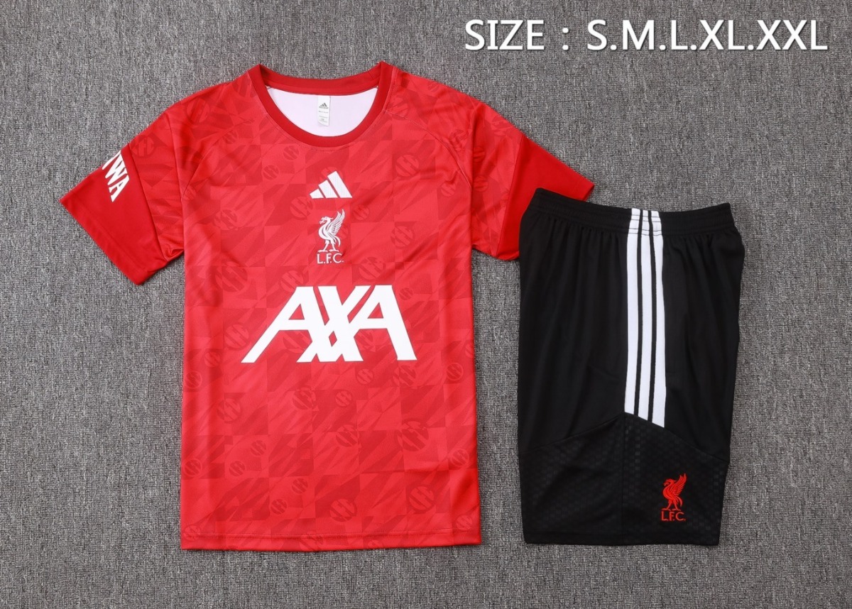 2026 Liverpool Red Training Set Shirt and Shorts