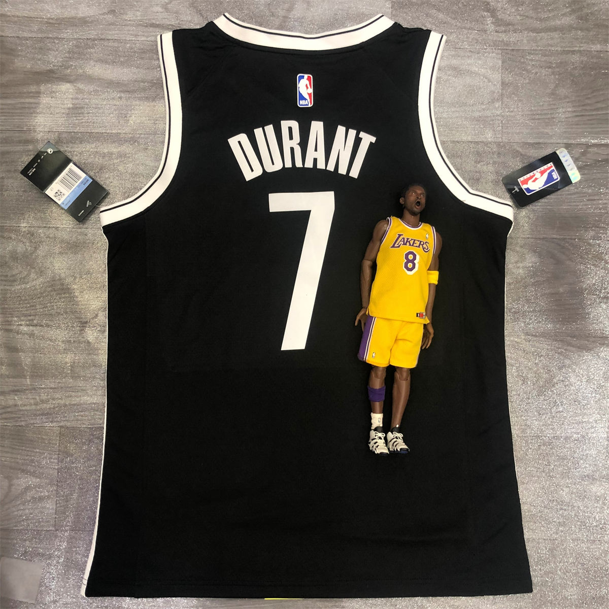 NBA Brooklyn Nets V neck Black Jersey Durant#7 S-XXL