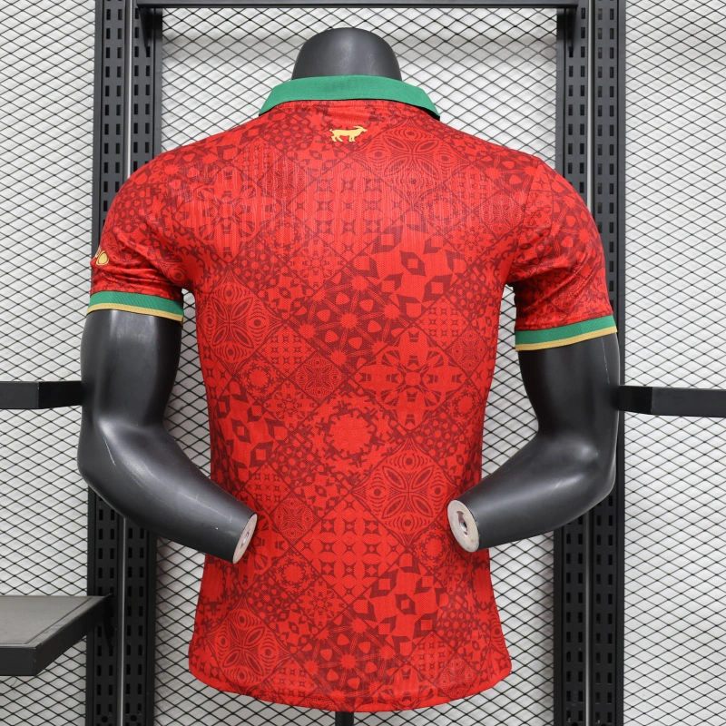 25/26 Portugal Anniversary Edition red jersey Player Version