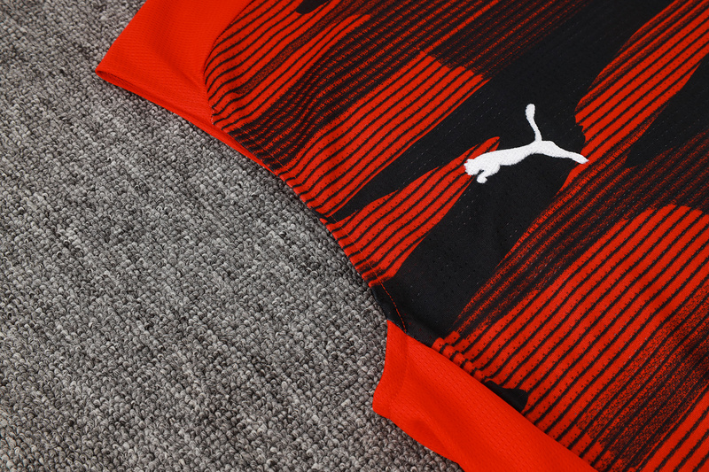 24/25 AC Milan Red Black Training Set Shirt and Shorts