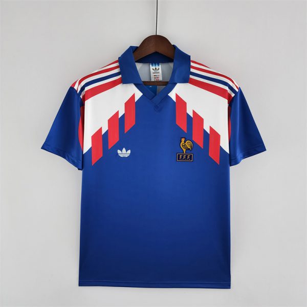 Retro France 88/90 Home jersey Fan Version