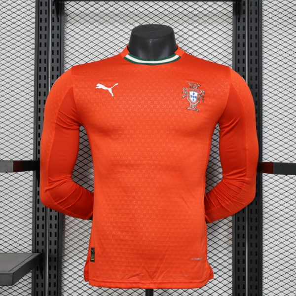2025/26 Portugal Home Long Sleeve Jersey Player Version