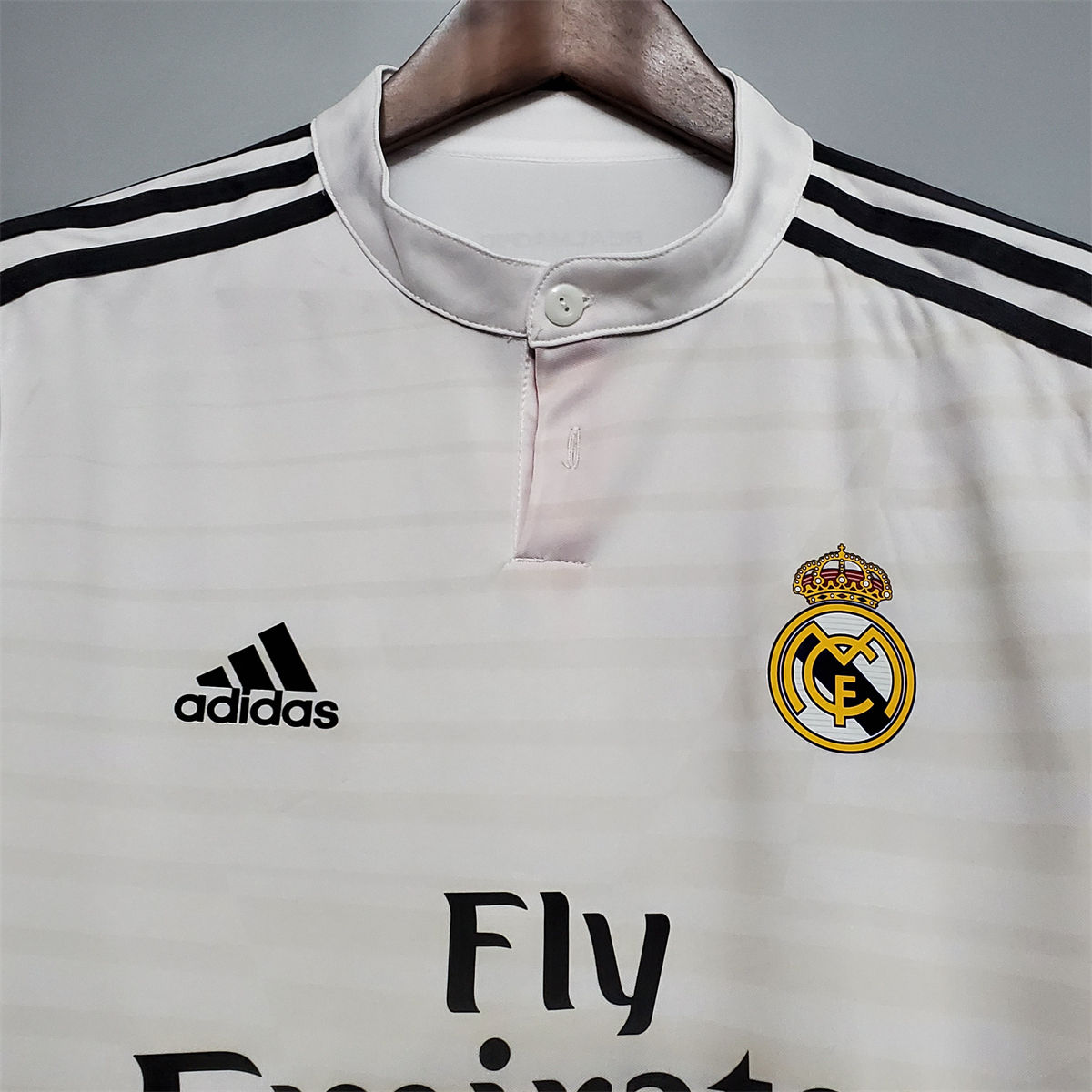 Retro Real Madrid 14/15 Long Sleeve home  jersey Fan Version
