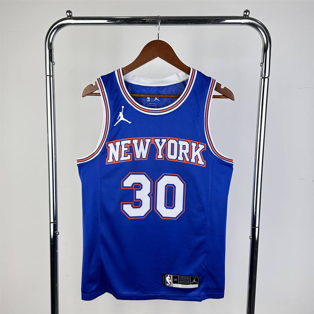 NBA New York Knicks 2024 JORDAN Edition Round Neck Blue jersey RANDLE#30 S-XXL