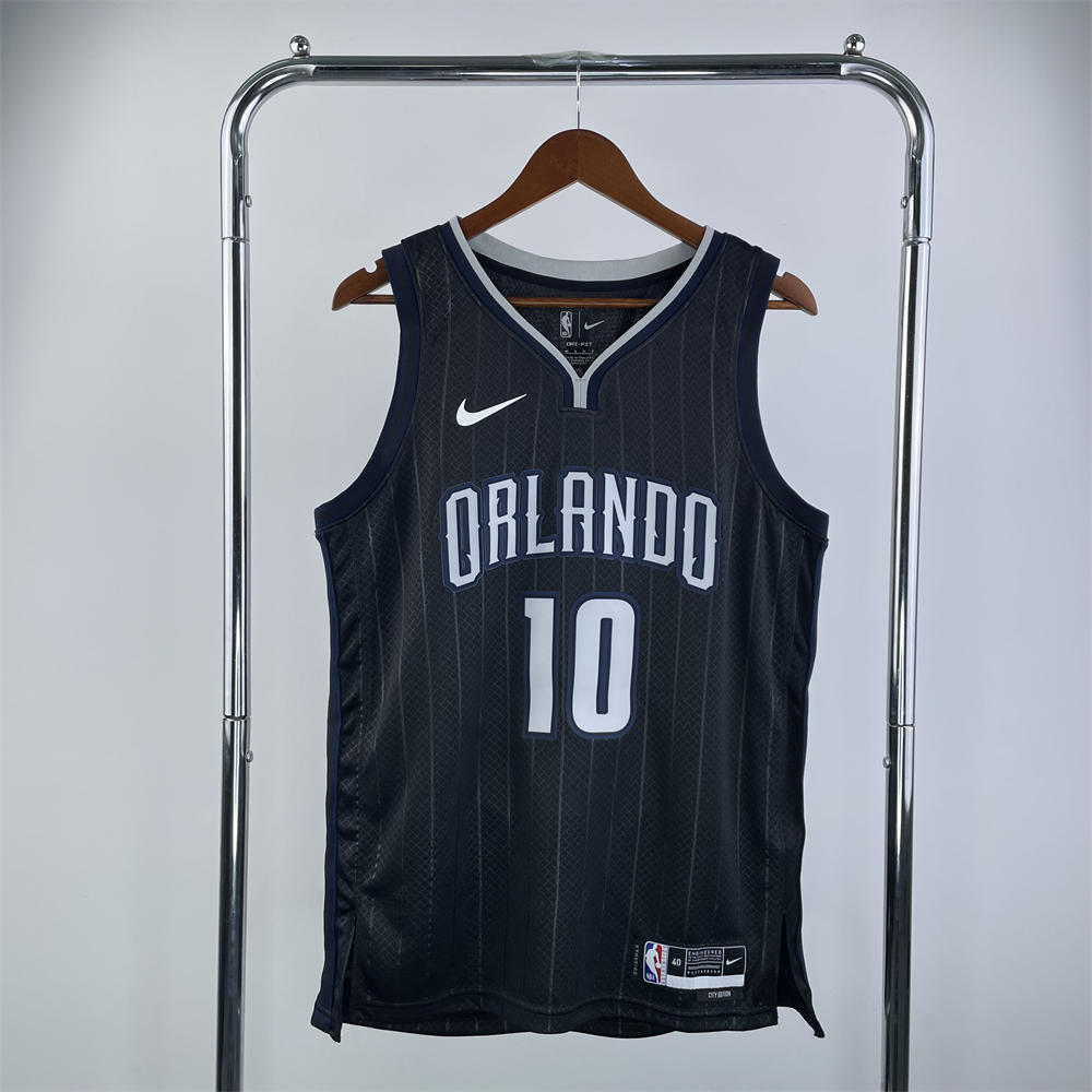 NBA Orlando Magic V-Neck Jersey Black BOL#10 S-XXL