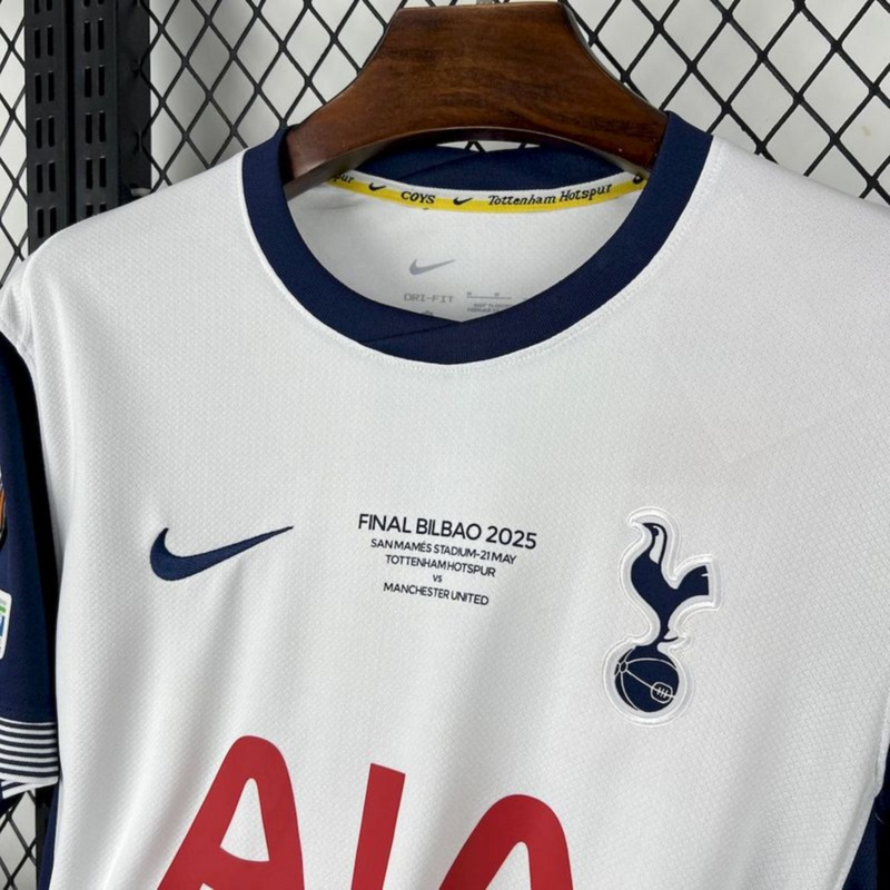 2024/25 Tottenham Hotspur Home Europa League Winners jersey Fan version