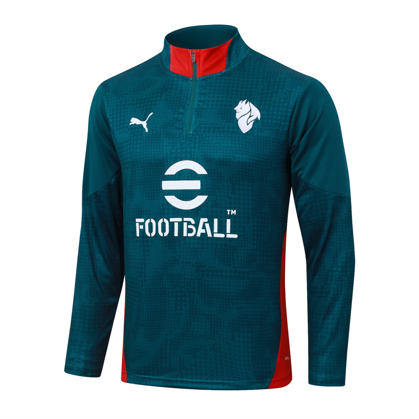 202526 AC Milan Dark green Long-sleeved half-pull training kit Football team kit