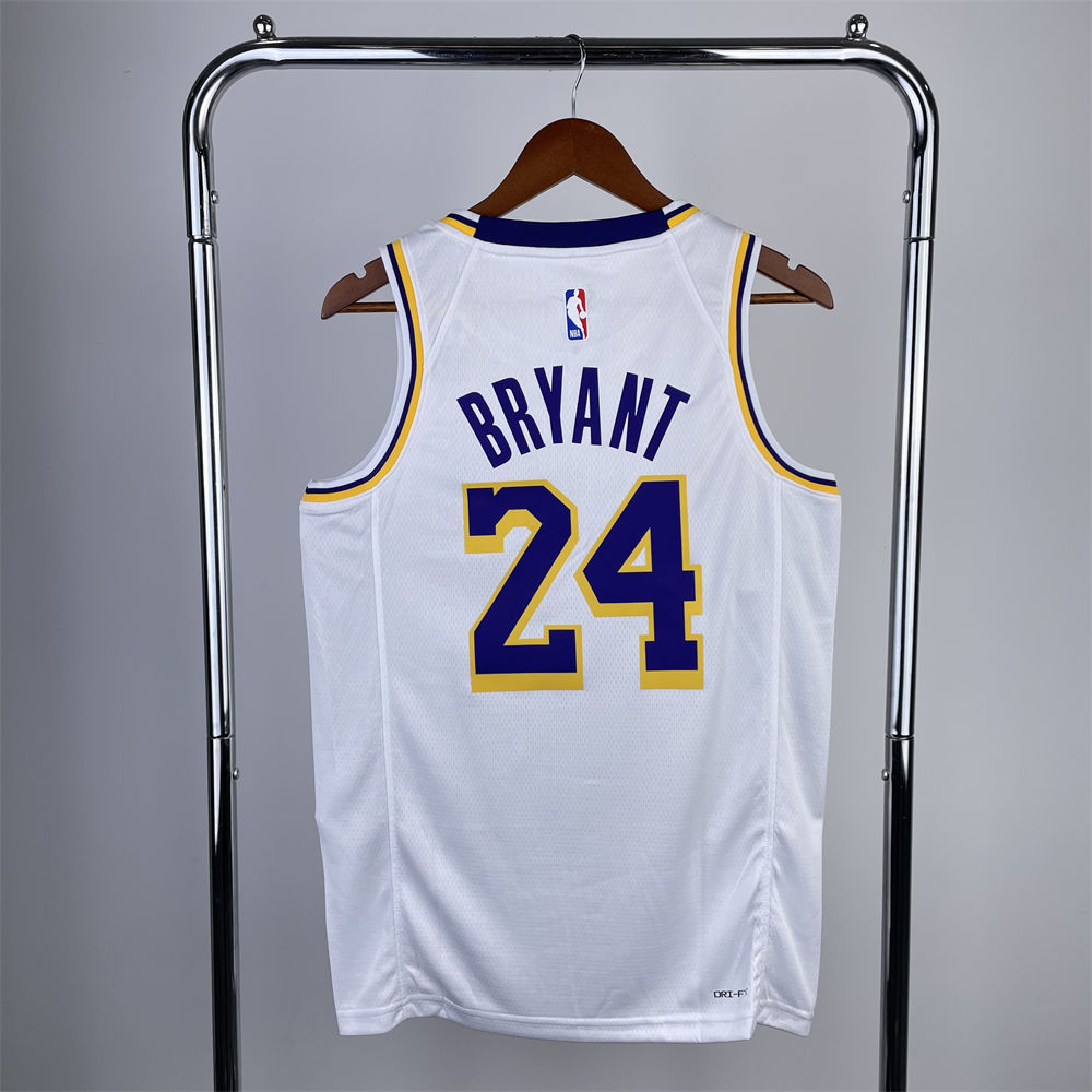 NBA Los Angeles Lakers Kobe Bryant#24 2022/23 White Association Edition Swingman Jersey S-XXL