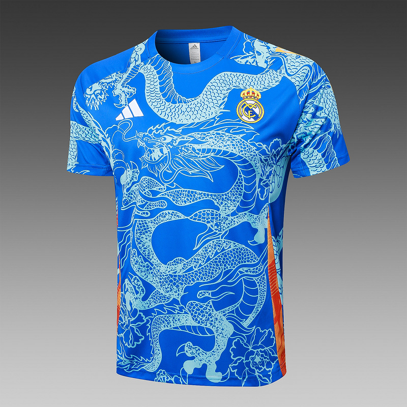 24/25 Real Madrid Blue Training Set Shirt and Shorts