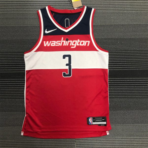 NBA Washington Wizards 75th Anniversary RED BEAL#3 Jersey S-XXL
