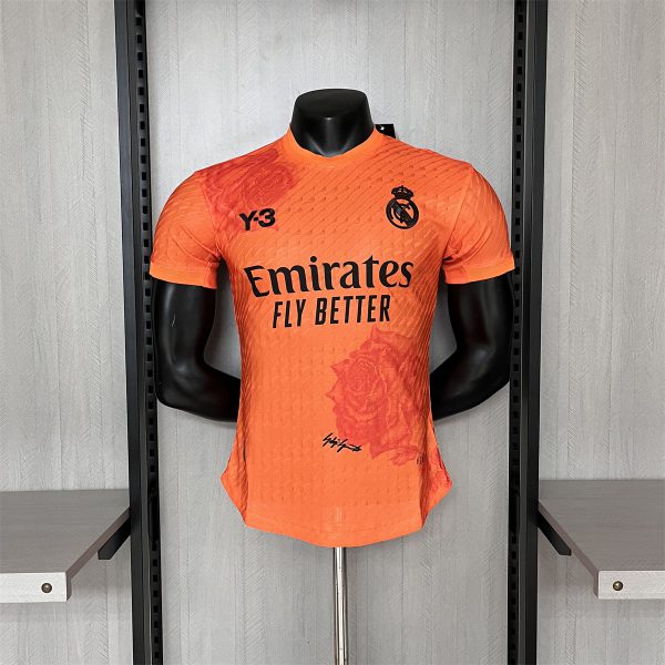 24/25 Real Madrid Y3 Orange Rose Special edition Jersey Player Version