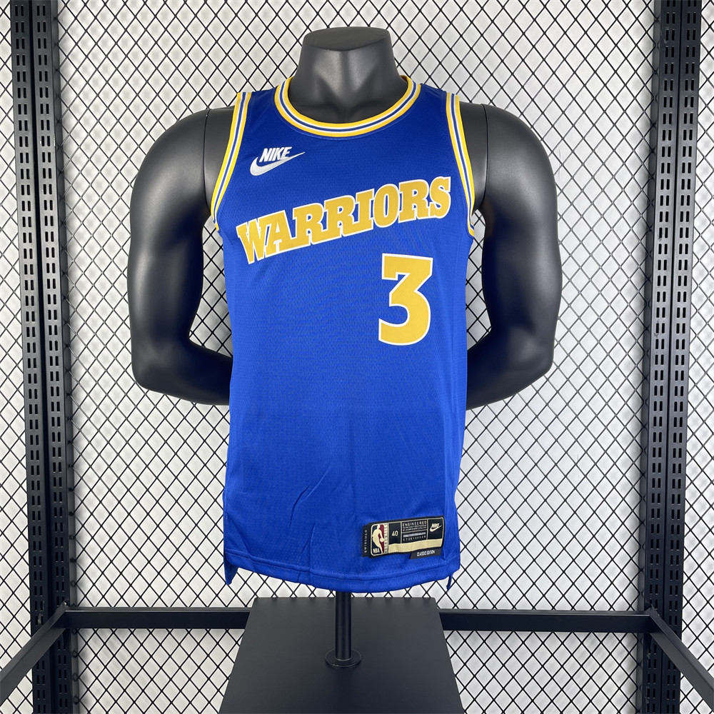 NBA Golden State Warriors Round Neck Blue Jersey PAUL#3 S-XXL